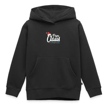 Papa Claus Weihnachten Santa Claus Familienvater - Kinder Premium Organic Hoodie - Schwarz - Vorne - AI Model Kid Male (0cm)