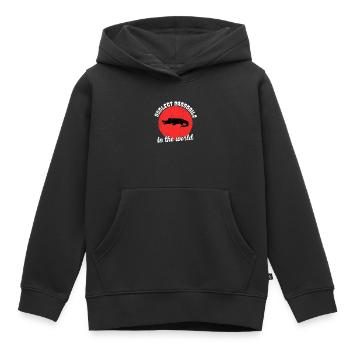 Cool crocodile saying - Kids Premium Organic Hoodie - black - Front - AI Model Kid Male (0cm)