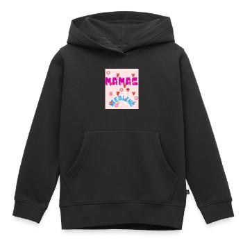 Mamas Liebling - Kinder Premium Organic Hoodie - Schwarz - Vorne - AI Model Kid Male (0cm)