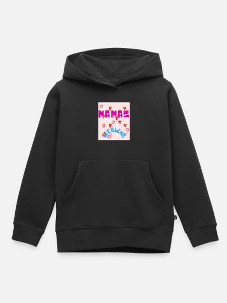 Mamas Liebling - Kinder Premium Organic Hoodie - Schwarz