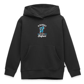 Dabbing Dickhäuter Rüsseltier Elefant - Kinder Premium Organic Hoodie - Schwarz - Vorne - AI Model Kid Male (0cm)