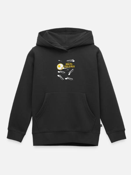 KÄLTEISOLIERER - Kinder Premium Organic Hoodie - Schwarz