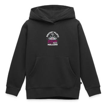 Machet Platz Die Prinzessin Muss Hullern - Kinder Premium Organic Hoodie - Schwarz - Vorne - AI Model Kid Male (0cm)