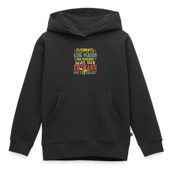 Elektriker ich bin der verrückte Elektriker - Kinder Premium Organic Hoodie - Schwarz - Vorne - AI Model Kid Male (0cm)