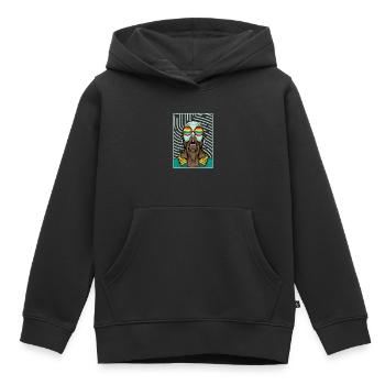 Gay pride - Sweat Premium à capuche enfant bio - noir - Devant - AI Model Kid Male (0cm)