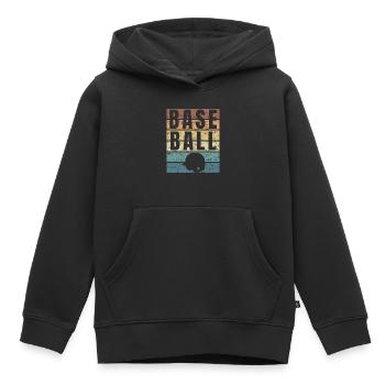 American Baseball - Kinder Premium Organic Hoodie - Schwarz - Vorne - AI Model Kid Male (0cm)