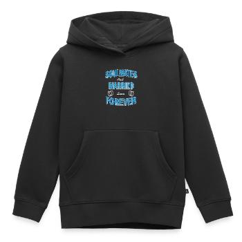 Soulmates & Married Since Forever Cute Retro - Kinder Premium Organic Hoodie - Schwarz - Vorne - AI Model Kid Male (0cm)