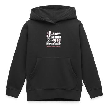 Soulmates Married Since 1972 Countless Memories - Kinder Premium Organic Hoodie - Schwarz - Vorne - AI Model Kid Male (0cm)