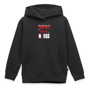 Santas Nurse - Kinder Premium Organic Hoodie - Schwarz - Vorne - AI Model Kid Male (0cm)