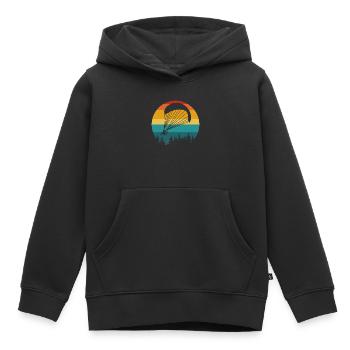 vintage paramotor lover - Kinder Premium Organic Hoodie - Schwarz - Vorne - AI Model Kid Male (0cm)