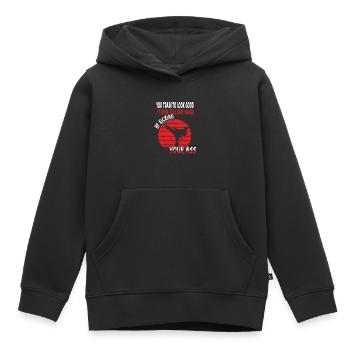 Taekwondo Train to look good funny Martial arts - Kinder Premium Organic Hoodie - Schwarz - Vorne - AI Model Kid Male (0cm)