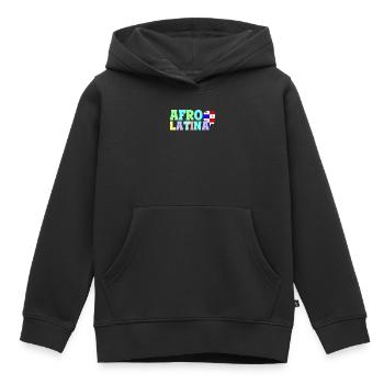 Afro Latina Panama Latinas Amérique latine - Sweat Premium à capuche enfant bio - noir - Devant - AI Model Kid Male (0cm)