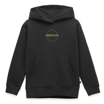 Birmingham Dicton - Sweat Premium à capuche enfant bio - noir - Devant - AI Model Kid Male (0cm)