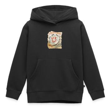 Cinéma cinéma avec pop-corn - Sweat Premium à capuche enfant bio - noir - Devant - AI Model Kid Male (0cm)