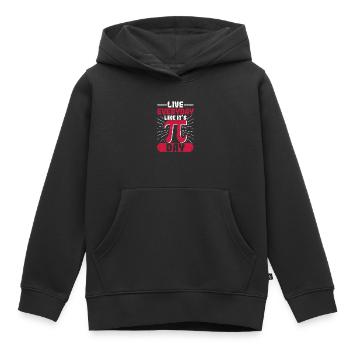 Vivez chaque jour comme si c’était Pi Day Affligé - Sweat Premium à capuche enfant bio - noir - Devant - AI Model Kid Male (0cm)
