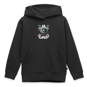 LAUTSPRECHER JA DAS MUSS SO LAUT - Kinder Premium Organic Hoodie - Schwarz - Vorne - AI Model Kid Male (0cm)