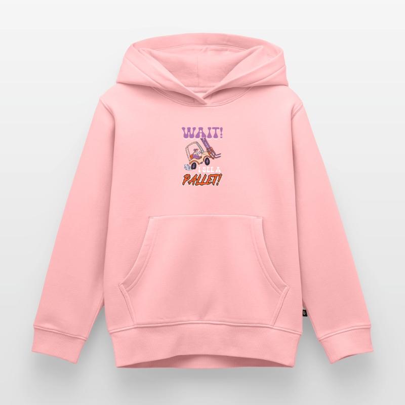 Wait I See A Pallet - Forklift Operator Kids Premium Organic Hoodie