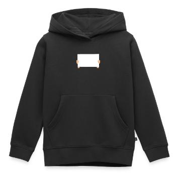 China Protest Solidarity Blank Sign - Kids Premium Organic Hoodie - black - Front - AI Model Kid Male (0cm)