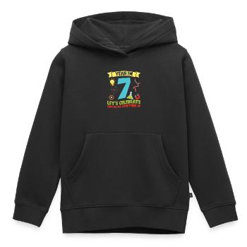 yes I' - Science Birthday - Kids Premium Organic Hoodie - black - Front - AI Model Kid Male (0cm)
