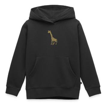Giraffe - Kinder Premium Organic Hoodie - Schwarz - Vorne - AI Model Kid Male (0cm)