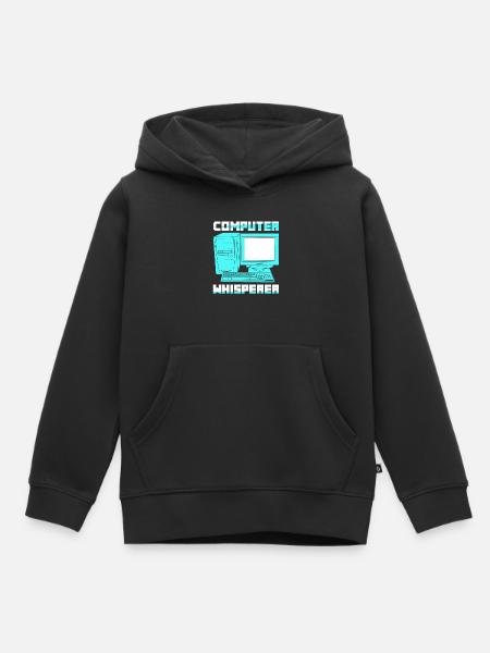Computer Whisperer Software Coding - Kinder Premium Organic Hoodie - Schwarz