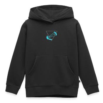 Kite surfen - Kinder Premium Organic Hoodie - Schwarz - Vorne - AI Model Kid Male (0cm)