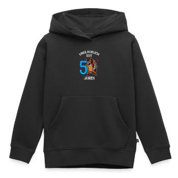 5. Geburtstag 5 Jahre - Kinder Premium Organic Hoodie - Schwarz - Vorne - AI Model Kid Male (0cm)