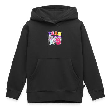 5. Geburtstag Mädchen 5 Jahre Tochter - Kinder Premium Organic Hoodie - Schwarz - Vorne - AI Model Kid Male (0cm)