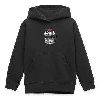 Junggesellinnenabschied Aufgabenliste - Kinder Premium Organic Hoodie - Schwarz - Vorne - AI Model Kid Male (0cm)