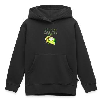 Addicted to lime cake - Kids Premium Organic Hoodie - black - Front - AI Model Kid Male (0cm)