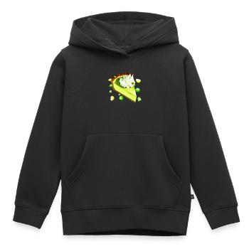Lime Cake Piece Key Lime Pie - Kids Premium Organic Hoodie - black - Front - AI Model Kid Male (0cm)