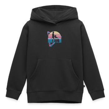 Assistant médical rétro - Sweat Premium à capuche enfant bio - noir - Devant - AI Model Kid Male (0cm)