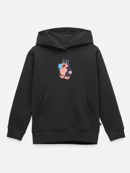 Maulwurf Waffeleis - Kinder Premium Organic Hoodie - Schwarz