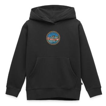 État du Colorado, Nil-Sine-Numine, États-Unis - Sweat Premium à capuche enfant bio - noir - Devant - AI Model Kid Male (0cm)