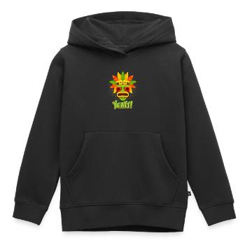 Aztecs, Mayan culture, tribal culture, folklore mask - Kids Premium Organic Hoodie - black - Front - AI Model Kid Male (0cm)