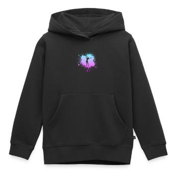 Sing - Kids Premium Organic Hoodie - black - Front - AI Model Kid Male (0cm)