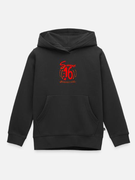 16 - Süsse Sechszehn - Kinder Premium Organic Hoodie - Schwarz