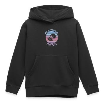 Fußballfans - Kinder Premium Organic Hoodie - Schwarz - Vorne - AI Model Kid Male (0cm)