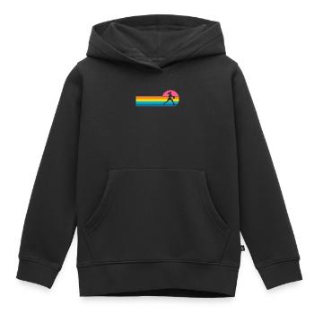 Basketball féminin Basketball féminin - Sweat Premium à capuche enfant bio - noir - Devant - AI Model Kid Male (0cm)