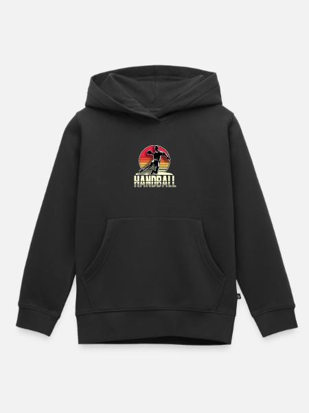 Handball Handballer - Kinder Premium Organic Hoodie - Schwarz