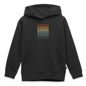 Bluegrass Bassist - Kinder Premium Organic Hoodie - Schwarz - Vorne - AI Model Kid Male (0cm)