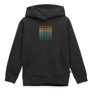 Born To Cheer Cheer Squad - Sweat Premium à capuche enfant bio - noir - Devant - AI Model Kid Male (0cm)