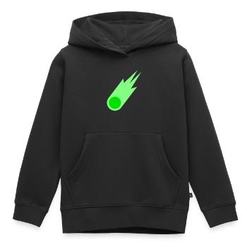 Cadeau d’astronome d’astronomie de comète verte - Sweat Premium à capuche enfant bio - noir - Devant - AI Model Kid Male (0cm)