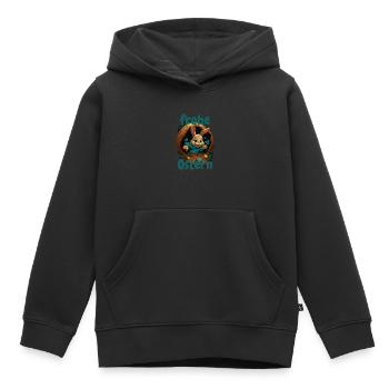 frohe Ostern Osterhase im Osterkorb Hase Easter - Kinder Premium Organic Hoodie - Schwarz - Vorne - AI Model Kid Male (0cm)