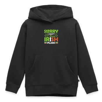 Désolé, je ne peux pas, j’ai l’irlandais - Sweat Premium à capuche enfant bio - noir - Devant - AI Model Kid Male (0cm)