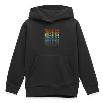 Cockatiel Papa Cockatiel Papa Vogelliebh - Kids Premium Organic Hoodie - black - Front - AI Model Kid Male (0cm)