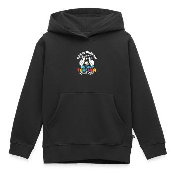 Awesome History Teacher Looks Like Education Prof - Kinder Premium Organic Hoodie - Schwarz - Vorne - AI Model Kid Male (0cm)