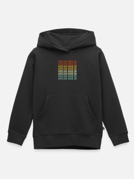 Flugzeugmodus ein Flugzeugpilot Luftfahrt - Kinder Premium Organic Hoodie - Schwarz