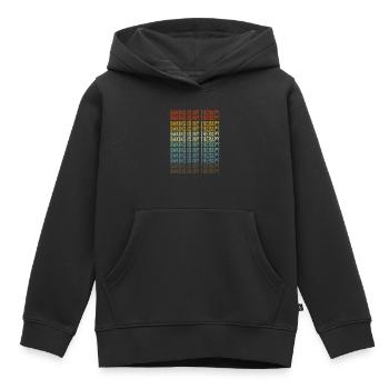 Backen ist meine Therapie Backen Chefkoch Bäcker - Kinder Premium Organic Hoodie - Schwarz - Vorne - AI Model Kid Male (0cm)