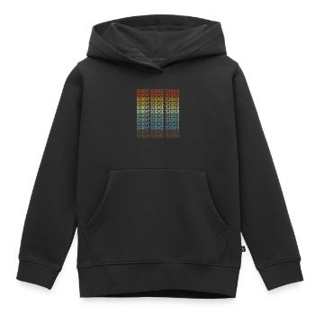 Groovy Science Teacher Teacher Job Teaching Lover - Sweat Premium à capuche enfant bio - noir - Devant - AI Model Kid Male (0cm)